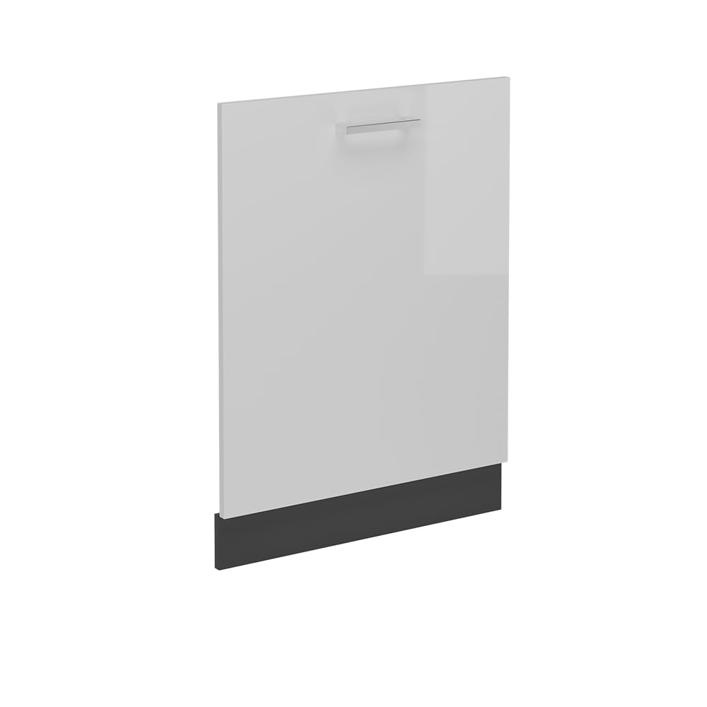 Vicco Panel Frontal del lavavajillas R-Line, Blanco Alto Brillo, 60 cm