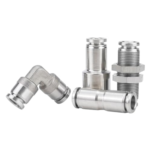 Raccord pneumatique en acier 304 étanche pour tuyau d'air PM