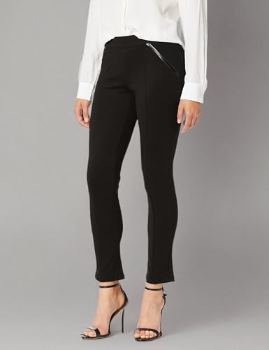 Rafaella Womens Comfort Fit Ponte Knit Slim Leg Pant3