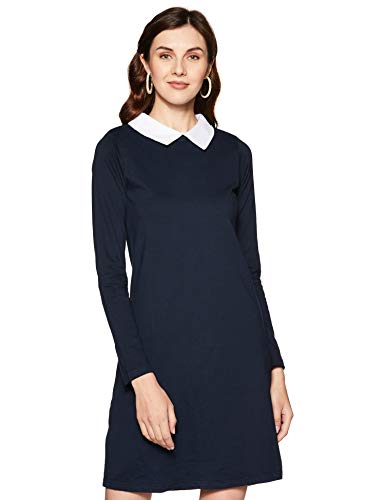 Image of Miss Chase Women's Cotton Collared Shift Dress