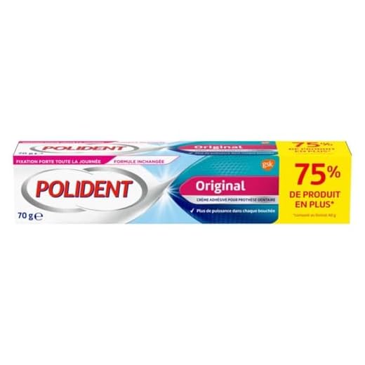 Polident Original, crema extra fuerte para dentaduras postizas parciales o completas, 70 g