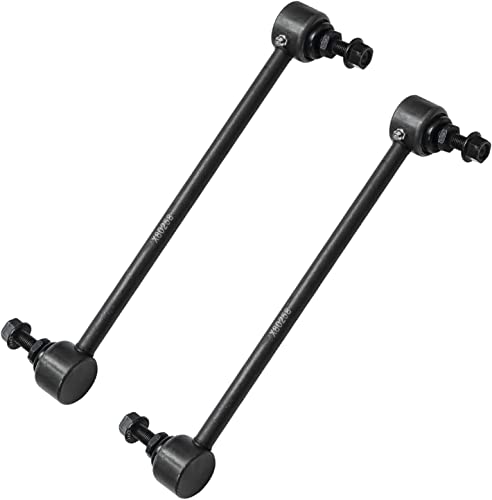 Image of Detroit Axle - Front Lower Control Arms w /Ball Joints + Sway Bars Outer Tie Rods Replacement for 2007-2012 Dodge Caliber - 8pc Set