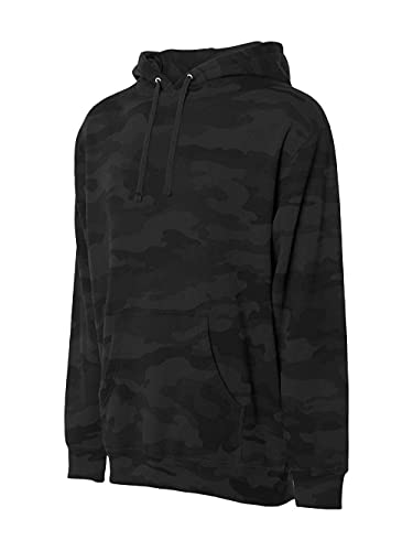 Independent Trading Co. - Heavyweight Hooded Sweatshirt - IND4000-2XL - Black Camo