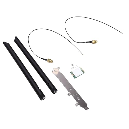 WiFi 6E Card, 2.4G 5G 6G Triple Band M.2 Wireless Network Adapter con antenas duales 8db para Laptop y PC Desktop, compatible con Windows 10 y 11 miniatura 1