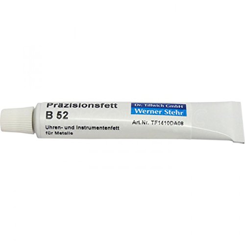 nan Grasso di precisione Etsyntha B52, lubrificante di precisione per meccanismi di precisione, orologi, strumenti, ingranaggi di precisione, grasso per orologi B52, 7 g