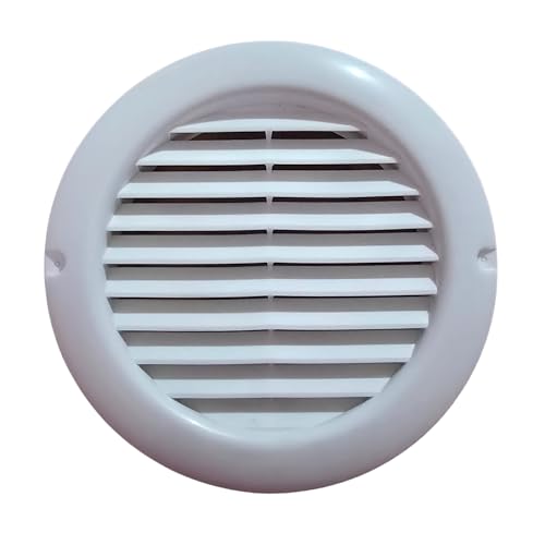 Image of CAMCASA 6-Inch Round Air Vent Cowl Cover for Chimney /Exhaust /Vent Pipe - Anti-Pest Rain Guard Cap for Duct Outlet | Fan Duct Cover for Kitchen /Bathroom (Round)