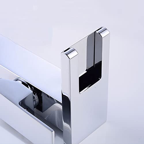 Mitigeur pour lavabo cascade LED haut de gamme avec corps en laiton robuste chromé en L - 2