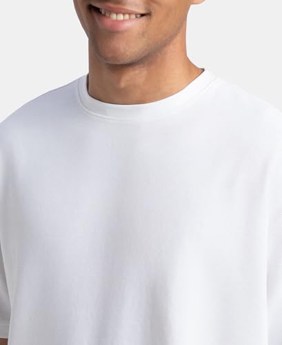 Image of Jockey UM23 Men Super Combed Cotton Blend Oversized T-Shirt with StayFresh Treatment