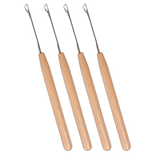 Bsbkoj Gancho De Gancho | 4 Piezas Ganchos Ergonómicos Para - Para Principiantes Mujeres Mamá Renovación Reparación Creación Joyería Cabello Fabricación