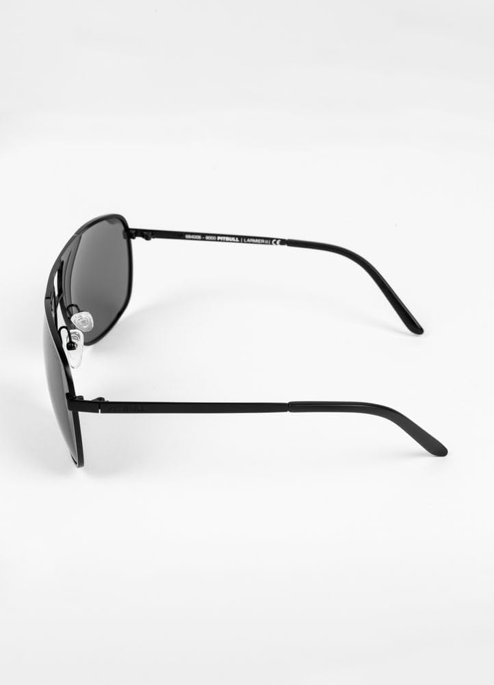 PITBULL - Herren Sonnenbrille LARMIER, Polarisierte Gläser TAC, 100% UV-Schutz, Edelstahl, Pilotenstil, Kratzfest, Sunglasses mit Etui