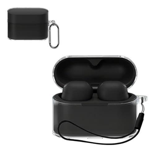 For �\�j�[(SONY) WF-1000XM6 �p �P�[�X �J�o�[�yKONXISA�z���C�����X�C���z�� �P�[�X TPU�f�� ���p���₷�� �ϏՌ��� �h���h�o �E�H�b�V���u���i�J���r�i�t��+�X�g���b�v�t�� �j �����[�d�\ �����^�т����₷���i�N���A�j