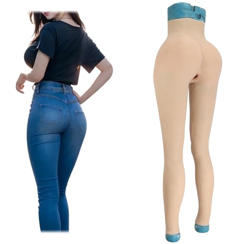 Silicone Ankle Length Trousers Male to Female Hiding Gaff Vagina Underwear HIPS Shaper Enhancer for Cosplay Transgender