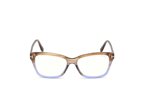 Image of Tom Ford Eyeglasses FT 5597 -F-B Asian fit 047 Shiny Striped Champagne W. Gradie