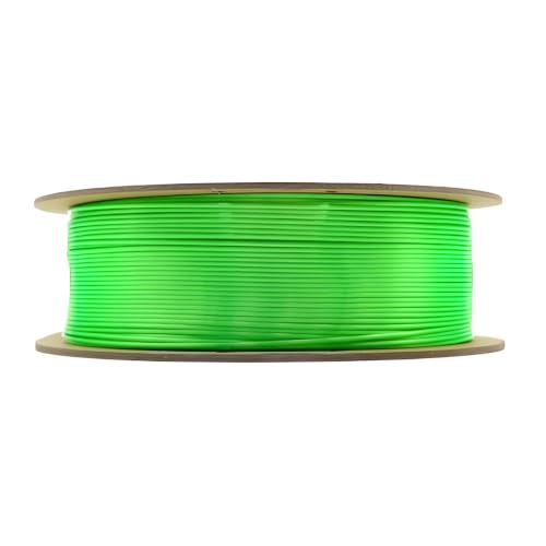 Image of eSUN 1.75mm Silk PLA 3D Printing Filament Green | Premium Silk PLA Filament for FDM 3D Printer with 1KG Net Weight Spool
