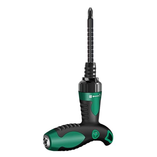 T型ラチェットドライバー、ラチェットビットドライバー | 伸縮式T型多機能ラチェットドライバー | ホームメンテナンスTシェイプとのとげのあるホイールドライバー、クロスワード、二重視線バッチマルチファンクデュアル使用ツール、ホームメンテナンスツール用兼用T