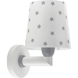 Dalber Lampada da parete per bambini con nuvole Star Light Estrellas Blanco