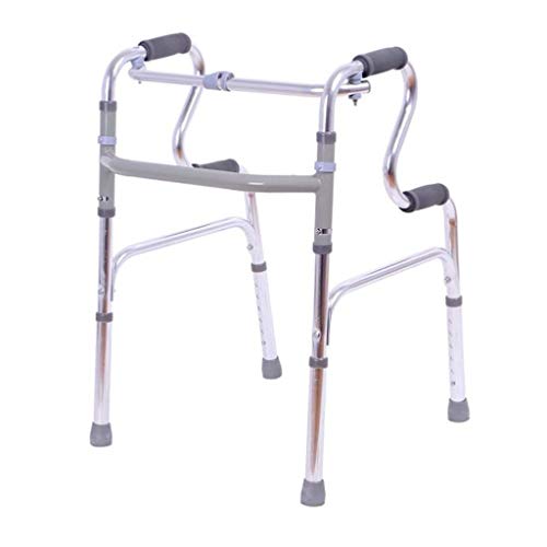MYXJX Cadre de Marche, Cadre de Marche, Pliant, Hauteur réglable, Aide à la Marche antidérapante, Cadre de rééducation en Alliage d'aluminium for Les Personnes âgées Qui aspirent à(Without Wheels)