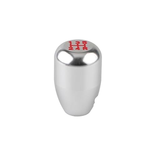Qkkmuo Silver Shift Knobs Car Universal 5Speed Gear Shift Knob Stick Manual Transmission Universal Aluminum Extended Gear Shifter Gear Head Knob Manual Car Gear Stick Knob(Silver)