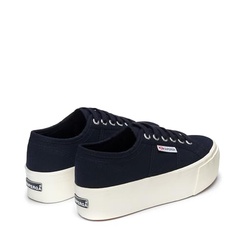 Superga - Unisex 2790 Platform Shoes, Color Navy/Favorio, Size: 8 M US Mens/9.5 M US Womens3