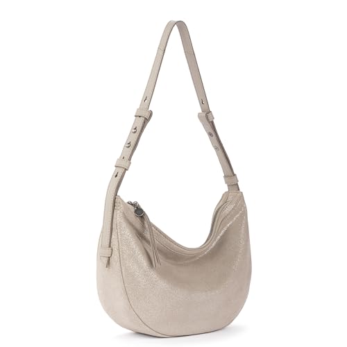 Image of The Sak Tess Crescent Shoulder Bag - Premium Women's Handbag for Everyday & Travel - Adjustable Strap with Zipper Closure