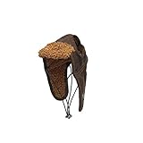 ZWEI WEGE DESIGN-Dog Hut mit Ohrlöchern TRAGEN sind leicht zu tragen und nehmen ab, die bequem und zeitsparend ist. Die einzigartigen Ohrenklappen können durch zwei Schnallen Hundekopf umgeben und bietet eine Vintage und modischen Look.