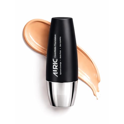Image of Auric CoverMatte Flawless Finish Hydrating & Long Lasting Liquid Foundation (30ml) with Matte Finish & Optimum Coverage I Paraben Free I Light Almond