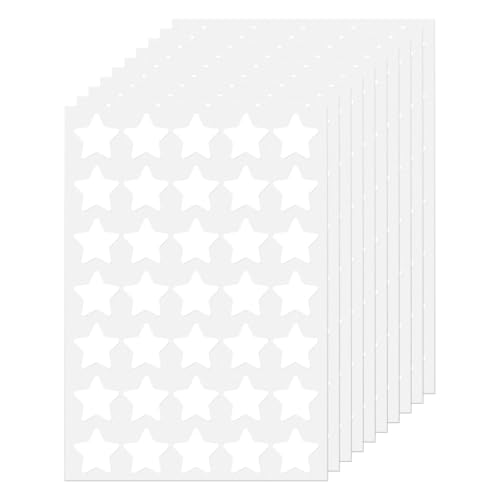 FINDAT 700 Piece White Star Stickers