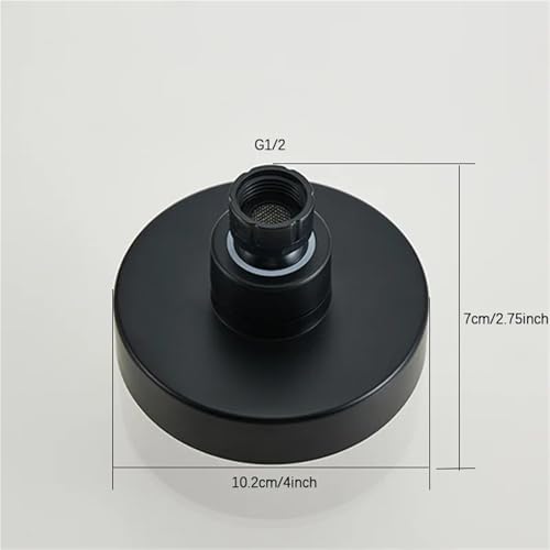 Pommeau de douche noir haute pression pour résoudre le manque de débit d'eau - 7