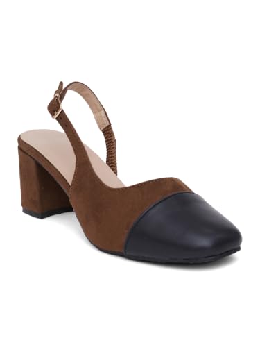 Image of TRYME Women's Mary Jane Block Heels | Single Strap Square Toe Pumps | Comfortable Chunky Heel Shoes for Office Casual Elegant Wear