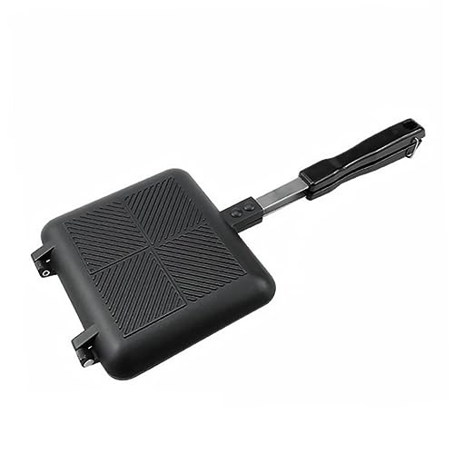 Cabilock Non Stick Toast Maker Griddle Pan for Tortillas Sandwiches and Pancakes Easy Clean Pressure Cooker Design for Nutrient Preservation Black