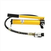 Hydraulikpumpe,Handhydraulikpumpe,Schlauchanschluss Für Handpumpe,Hochdruck-Handpumpe,1 m Schlauch,Hochdruck 2.0cc,Ölspeicherkapazität 300cc,Hochdruck 60 Kg/c㎡ Für 10t/20t Hydraulikzylinder