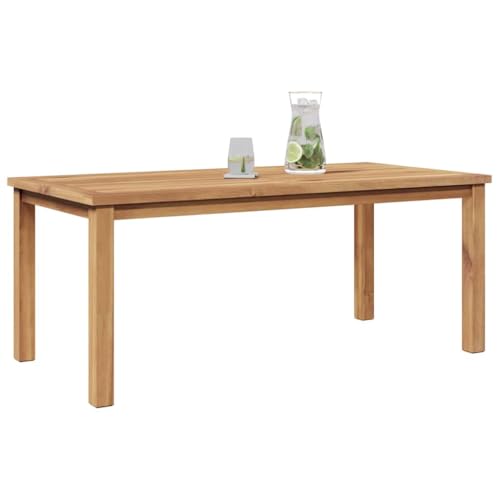 vidaXL Table Basse Marron 110 x 55 x 45 cm Bois de Teck Massif, Table Basse en Teck Moderne pour Jardin et terrasse, mobilier d'extérieur au Design...