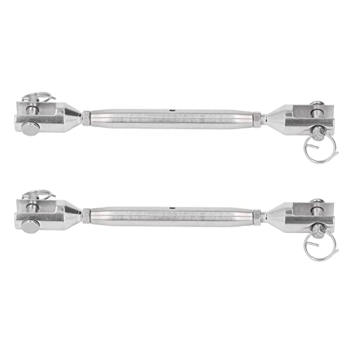 Rigging Jaw Turnbuckle 2pcs M8 Thread Stainless Steel Turnbuckle Wire Rope Tensioner Marine Screw Rigging Hardware miniatura 2