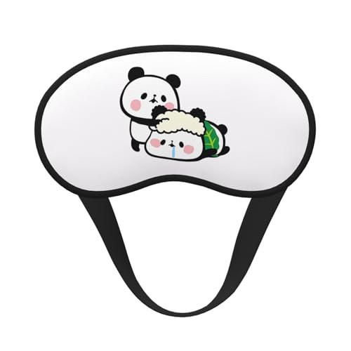 もちもちぱんだ アイマスク 睡眠用 安眠グッズ 目隠し 快眠グッズ スリープマスク 収縮バンド型 軽量 通気性 柔らかい 遮光 圧迫感なし 肌にやさし 仮眠 旅行 出張 昼寝に最適 四季 男女兼用 1枚