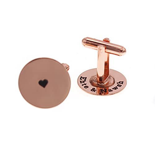 Mancuernillas personalizadas de cobre o bronce miniatura 2