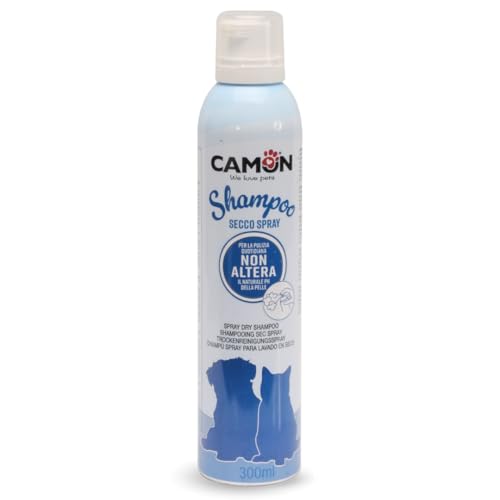 CAMON | Shampoo Secco Spray per Cani e Gatti, 300ml, Pulizia Rapida e Comoda, Non Richiede Risciacquo