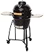 16" Ceramic Grill Portable Table Charcoal Grill Ceramic Grill for Backyard Outdoor Cooking Party BBQ
