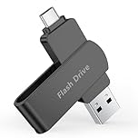 512GB USB Flash Drive Dual USB-C & USB-A, No App Needed External Storage for iPhone 15/16/17, Android Phones, Mac & PC, Photo Video Backup Memory Stick (Black)