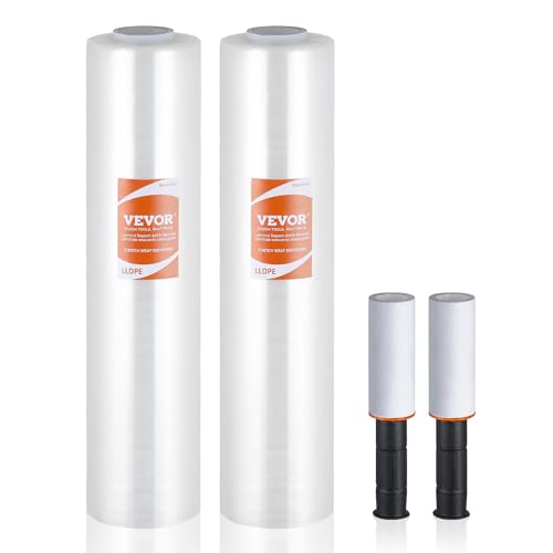 Vevor YAL004 Palettenfolie 2er-Set Transparent