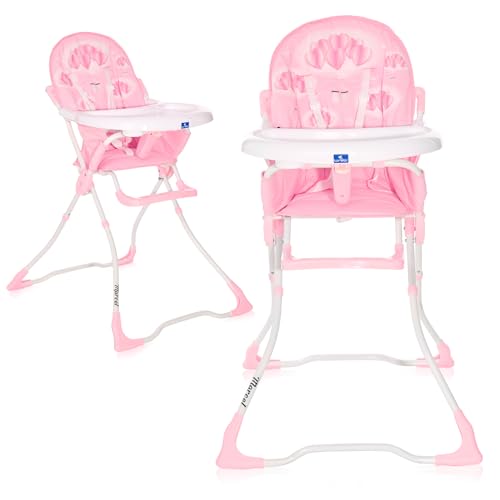 Chaise haute pour bébé MARCEL Lorelli avec grand plateau et harnais de sécurité