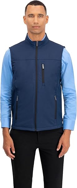 Image of REIMER | Men Softshell Vest Waterproof Windproof Thermal Neoprene Sleeveless Elegant Breathable Fit Zipper Pockets