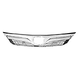 New Front Grille For 2012-2014 Toyota Camry LE and XLE Models, Dark Gray With Chrome Molding, Made...