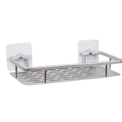 SIMSA-Expert Duschablage Duschregal Ablage Dusche Badezimmer Wandregal Badregal Wandmontage Aluminium Silber Badregal (1x Regal) Cover