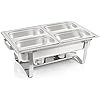 Mahlzeit Elektrische roestvrijstalen Chafing Dish voor GN 1/1, 9 liter, tot 80 °C met display, warmhoudcontainer voor eten, etenswarmers, buffetwarmer, warmtebekken elektrisch voor buffet en catering