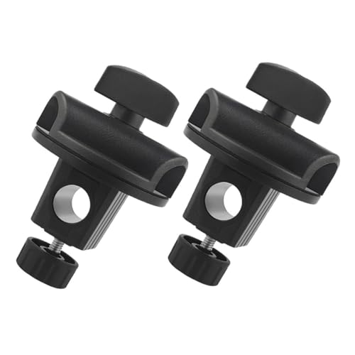 BESTonZON 2Pcs Adjustable Microphone Clamp with Swivel Grip Boom Arm Connector for Desktop and Floor Use Durable Mounting Fixture for Live Streaming and Recording Equipment