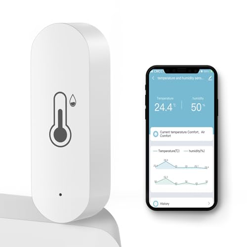 WiFi Hygrometer Thermometer with App & Alerts