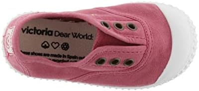 VICTORIA Toddlers 1915 Inglesa Slip-On Canvas Shoes, Frambuesa,3.5 M US | Image 3