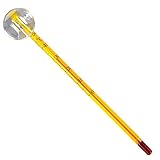 Aquarium Thermometer Analoger Gelb – Dünn, 0–50 °C – Fischbecken, Wassertemperatur Messung, Aquarium Zubehör