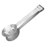 ティーバッグスクイーザー、ステンレス製ティーバッグプレス、厚みのあるステンレス製ティーバッグホルダー、ティーバッグトング、やけど防止、氷、紅茶、アールグレイ、アイスティー、ミルクセーキ用