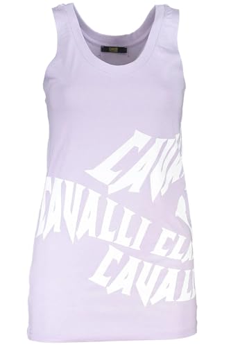 Débardeur violet Cavalli Class pour femme à col rond chic